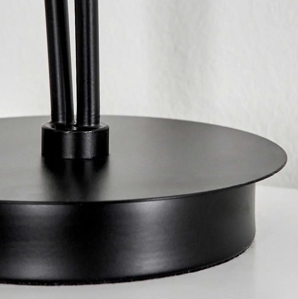 Lampe De Table Salamonde Noir, 2 Lumieres