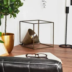 Lampe De Table Samboc Argent Oxyde, 1 Lumiere