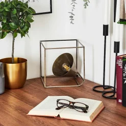 Lampe De Table Samboc Argent Oxyde, 1 Lumiere