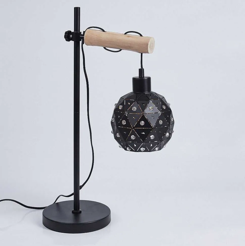 Lampe De Table Sunasau Ecru, Noir, 1 Lumiere