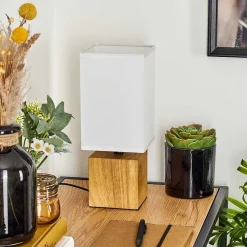 Lampe De Table Talco Ecru, 1 Lumiere