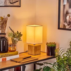 Lampe De Table Talco Ecru, 1 Lumiere