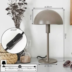 Lampe De Table Tati Gris, 1 Lumiere