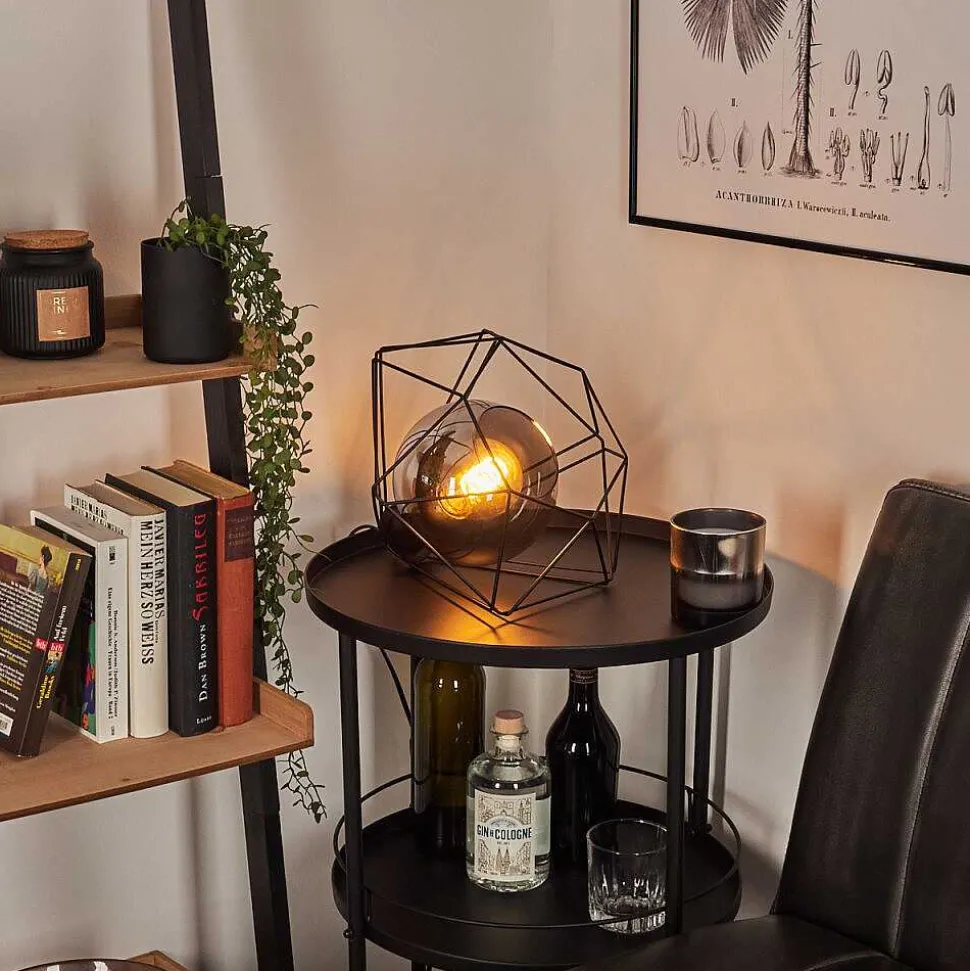 Lampe De Table Uarau Noir, 1 Lumiere