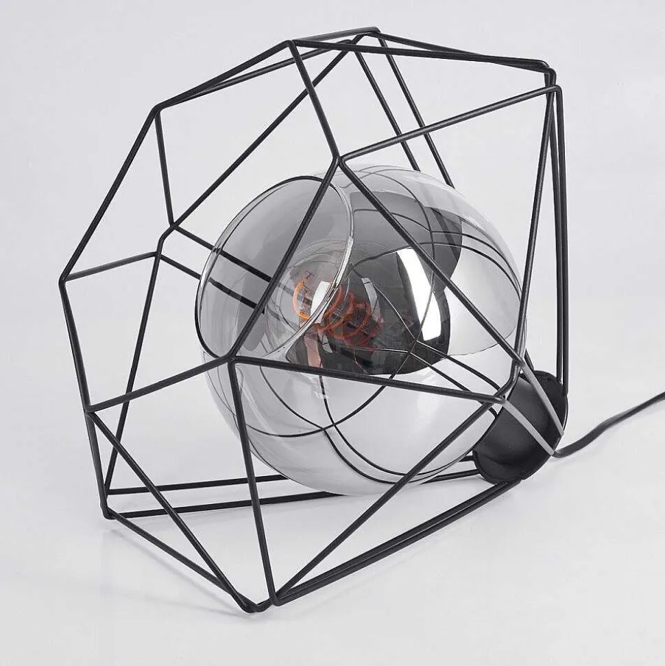 Lampe De Table Uarau Noir, 1 Lumiere