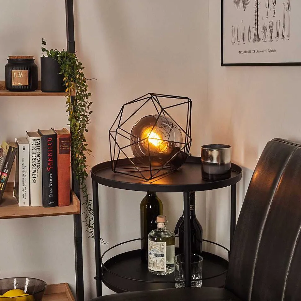 Lampe De Table Uarau Noir, 1 Lumiere