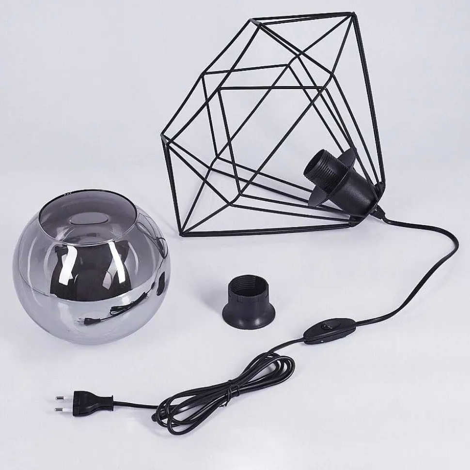 Lampe De Table Uarau Noir, 1 Lumiere