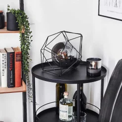 Lampe De Table Uarau Noir, 1 Lumiere