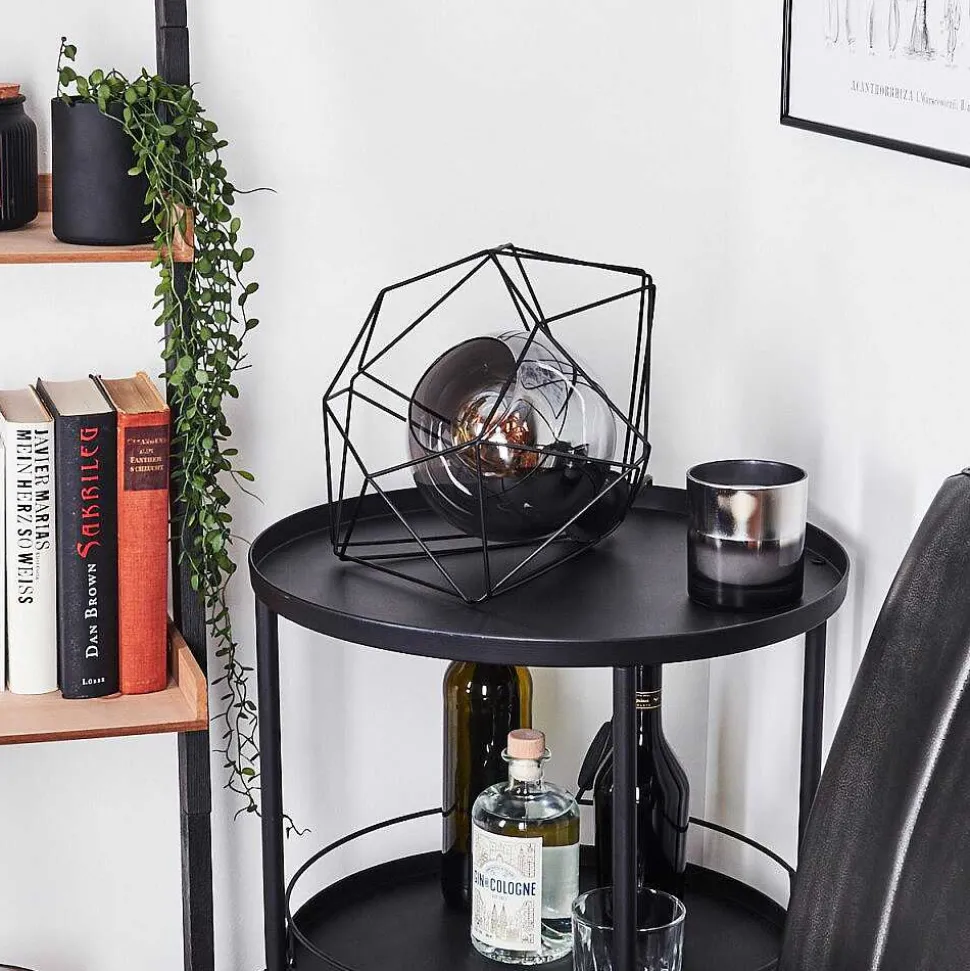 Lampe De Table Uarau Noir, 1 Lumiere