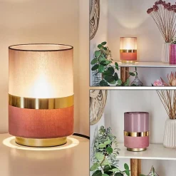 Lampe De Table Weiler Or, 1 Lumiere