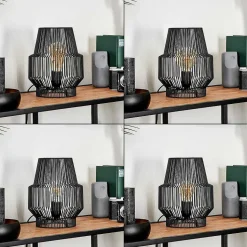 Lampe De Table Wemude Noir, 1 Lumiere