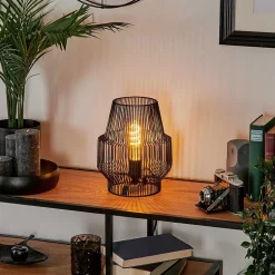 Lampe De Table Wemude Noir, 1 Lumiere