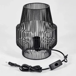 Lampe De Table Wemude Noir, 1 Lumiere
