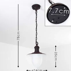 Lampe D'Exterieur Surnu Rouille, 1 Lumiere