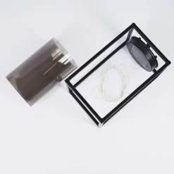 Lampe Solaire Aracaju Led Noir, 40 Lumieres