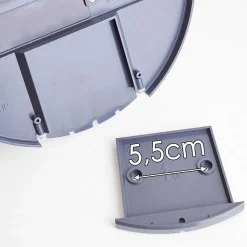 Lampe Solaire Basra Led Chrome, 1 Lumiere, Detecteur De Mouvement