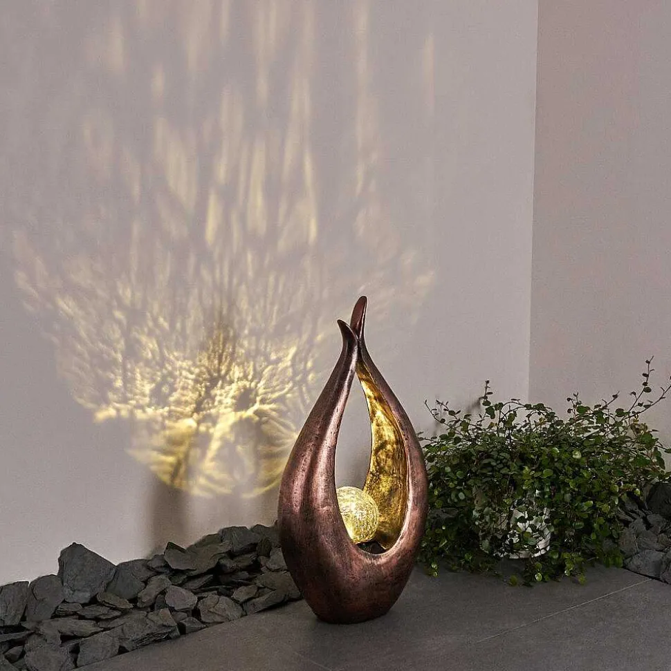 Lampe Solaire Benevento Led Bronze, 1 Lumiere