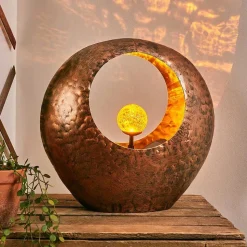 Lampe Solaire Benevento Led Cuivre, Rouille, Transparent, 1 Lumiere