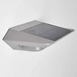 Lampe Solaire Camden Led Gris, 1 Lumiere, Detecteur De Mouvement