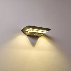 Lampe Solaire Camden Led Gris, 1 Lumiere, Detecteur De Mouvement