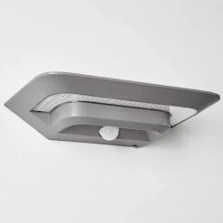 Lampe Solaire Camden Led Gris, 1 Lumiere, Detecteur De Mouvement