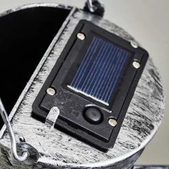 Lampe Solaire Dalen Led Noir, Argente, 28 Lumieres