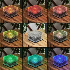 Lampe Solaire Gressela Led Noir, Blanc, 1 Lumiere, Changeur De Couleurs