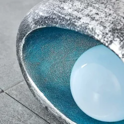 Lampe Solaire Interlaken Led Bleu, Gris, Argente, 1 Lumiere