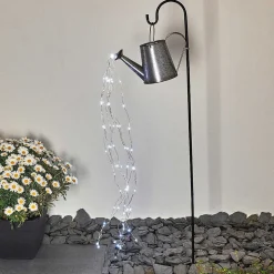 Lampe Solaire Isernia Led Noir, 80 Lumieres