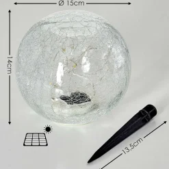 Lampe Solaire Jurmala Led Transparent, 1 Lumiere