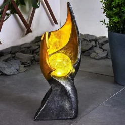 Lampe Solaire Kolo Led Or, Gris, Noir, 1 Lumiere