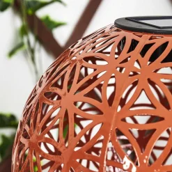 Lampe Solaire Leonard Led Rouge, Noir, 1 Lumiere