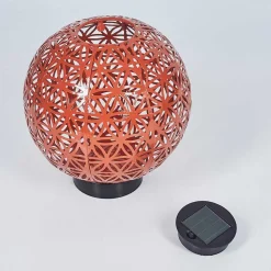 Lampe Solaire Leonard Led Rouge, Noir, 1 Lumiere