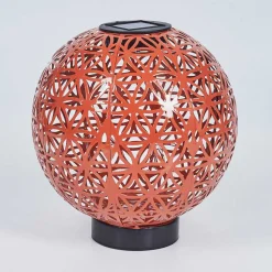 Lampe Solaire Leonard Led Rouge, Noir, 1 Lumiere