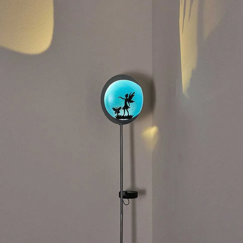 Lampe Solaire Loano Led Bleu, Argente, 1 Lumiere