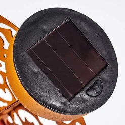 Lampe Solaire Mesan Led Rouille, Noir, 1 Lumiere