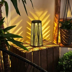 Lampe Solaire Meteo Led Or, Noir, 1 Lumiere