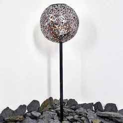 Lampe Solaire Paradiski Led Noir, 1 Lumiere