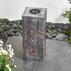 Lampe Solaire Parikia Led Argente, 1 Lumiere