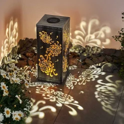 Lampe Solaire Parikia Led Argente, 1 Lumiere