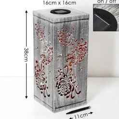 Lampe Solaire Parikia Led Argente, 1 Lumiere