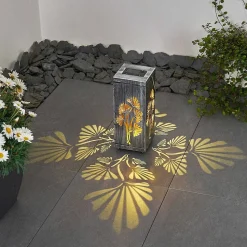 Lampe Solaire Parikia Led Cuivre, Argente, 1 Lumiere