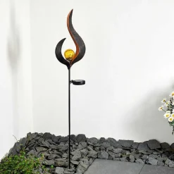 Lampe Solaire Rovinj Led Anthracite, Cuivre, 1 Lumiere