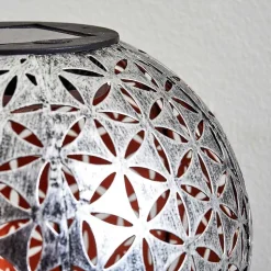 Lampe Solaire Samoao Led Cuivre, Noir, Argente, 1 Lumiere