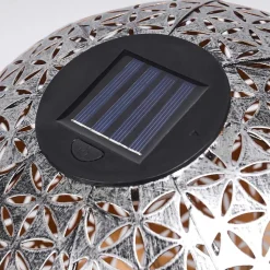 Lampe Solaire Samoao Led Cuivre, Noir, Argente, 1 Lumiere