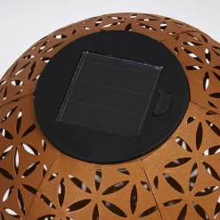 Lampe Solaire Samoao Led Rouille, Noir, 1 Lumiere