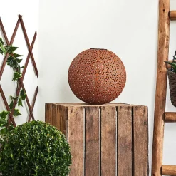 Lampe Solaire Samoao Led Rouille, Noir, 1 Lumiere