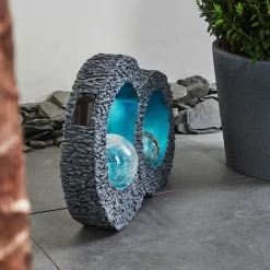 Lampe Solaire Siviri Led Bleu, Gris, Transparent, 1 Lumiere