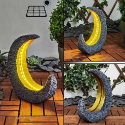 Lampe Solaire Siviri Led Or, Gris, 25 Lumieres