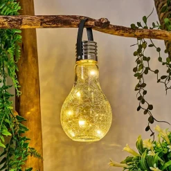 Lampe Solaire Tian Led Noir, 1 Lumiere